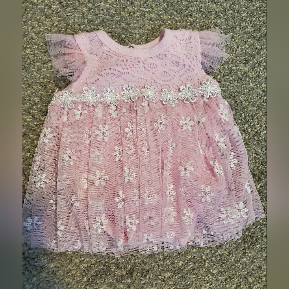 0-3 month onsie dress